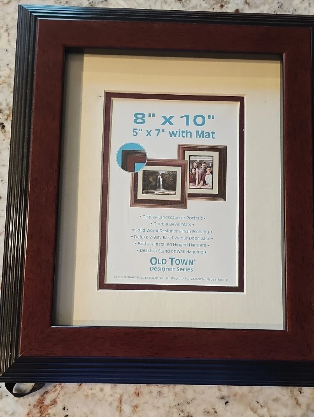 Source Unknown Brown and Black Double-Mat Picture Frame Set